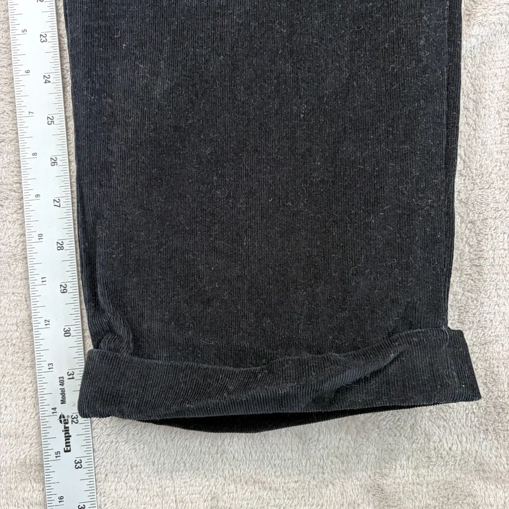 Lauren Ralph Lauren Corduroy Pants Men 40x32 (Tag 42) Black Pleated Straight Leg